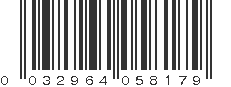 UPC 032964058179