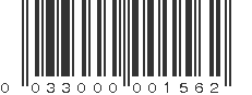 UPC 033000001562