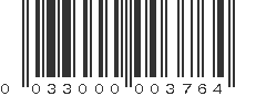 UPC 033000003764