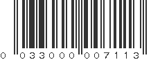 UPC 033000007113