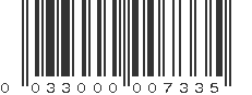 UPC 033000007335