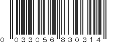 UPC 033056830314