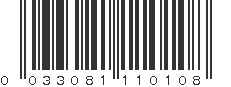 UPC 033081110108