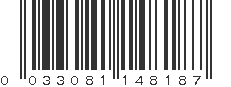 UPC 033081148187