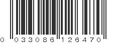 UPC 033086126470