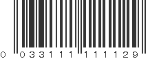 UPC 033111111129