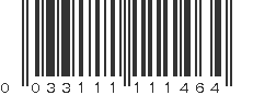 UPC 033111111464