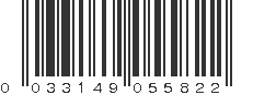 UPC 033149055822