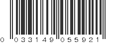 UPC 033149055921