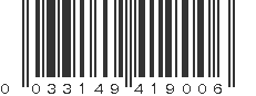 UPC 033149419006