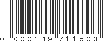 UPC 033149711803