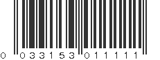 UPC 033153011111