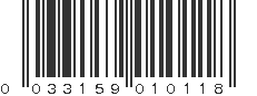 UPC 033159010118