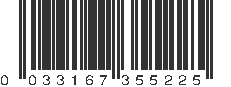 UPC 033167355225