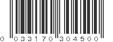 UPC 033170304500