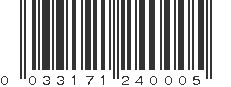 UPC 033171240005