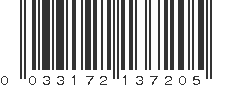 UPC 033172137205