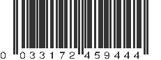 UPC 033172459444