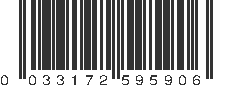 UPC 033172595906