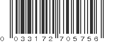 UPC 033172705756