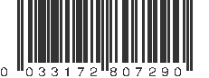 UPC 033172807290