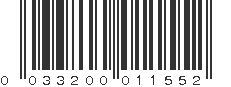 UPC 033200011552