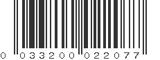 UPC 033200022077