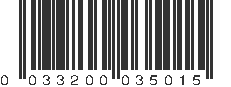 UPC 033200035015