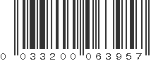 UPC 033200063957