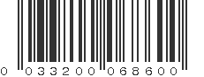 UPC 033200068600