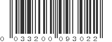 UPC 033200093022