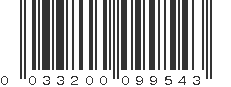 UPC 033200099543