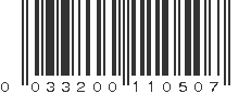 UPC 033200110507