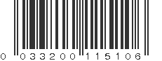 UPC 033200115106