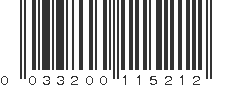 UPC 033200115212