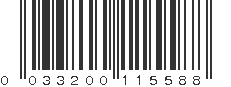 UPC 033200115588