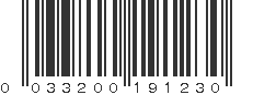 UPC 033200191230