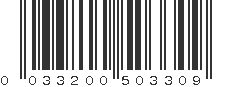 UPC 033200503309