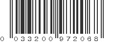 UPC 033200972068