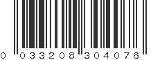 UPC 033208304076