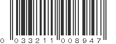 UPC 033211008947