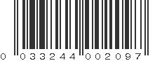 UPC 033244002097