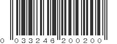 UPC 033246200200