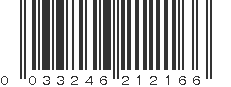 UPC 033246212166