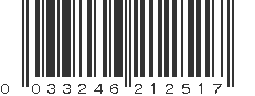 UPC 033246212517