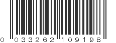 UPC 033262109198