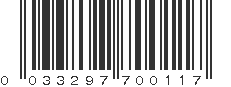 UPC 033297700117