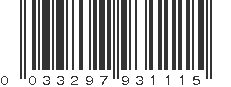 UPC 033297931115