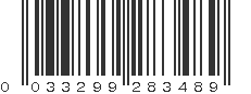 UPC 033299283489