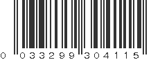 UPC 033299304115